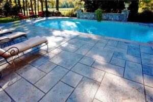 decorative pool deck