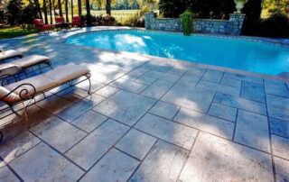 decorative pool deck