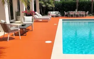 decorative pool deck