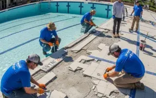 pool deck emergency repairs